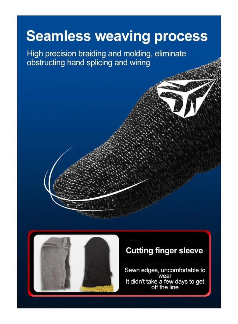 1 Pair for Pubg Mobile Games Gaming Finger Sleeve Breathable Fingertips Sweatproof Fingertip for Mobile Cove Slip - Image 2