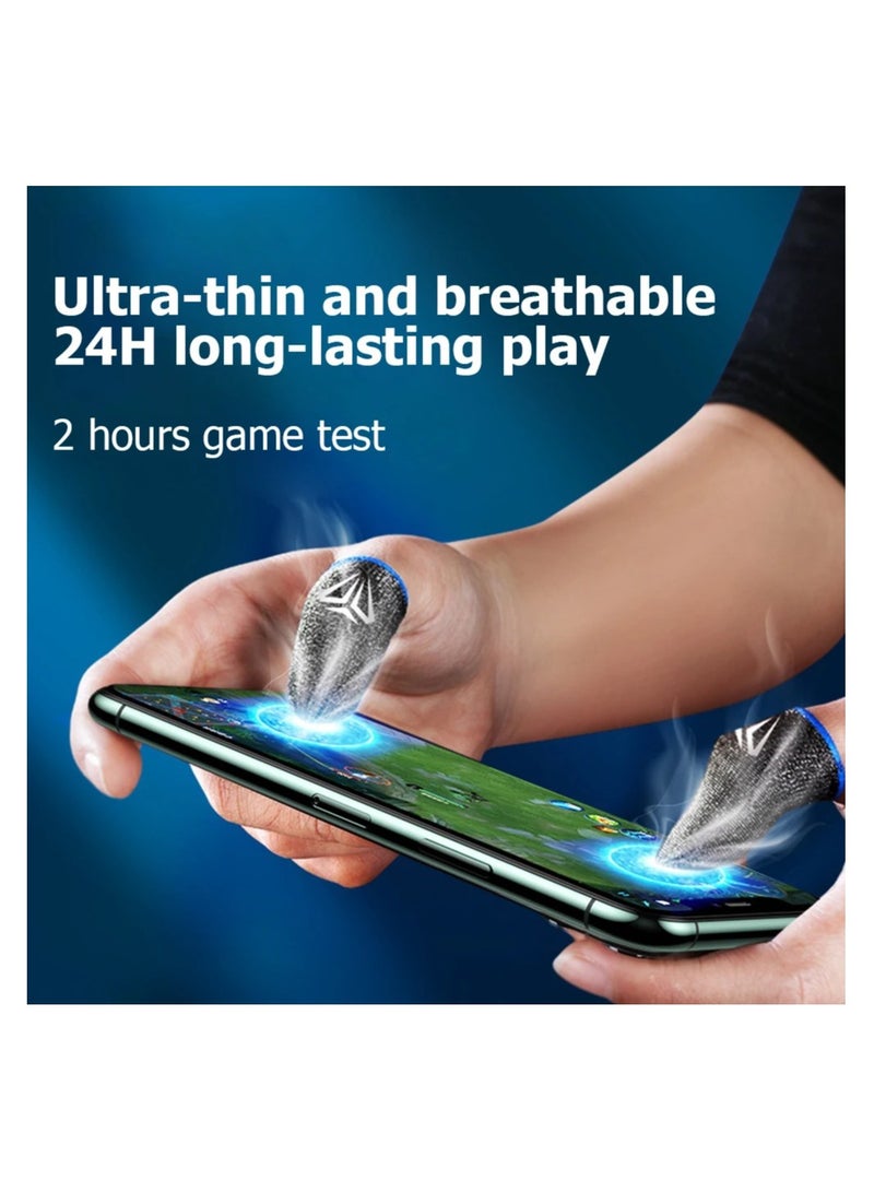 1 Pair for Pubg Mobile Games Gaming Finger Sleeve Breathable Fingertips Sweatproof Fingertip for Mobile Cove Slip - Image 5