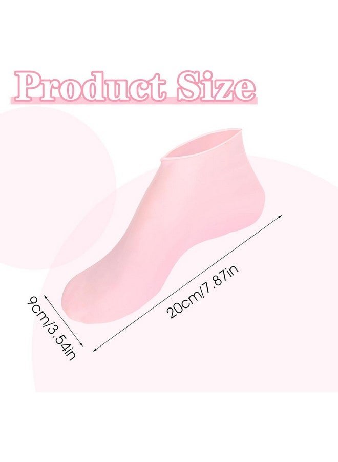 Calyrex Silicone Socks for Dry Cracked Feet Women,New Upgrade Thickened Moisturizing Foot Mask Exfoliating Silicone Socks,Spa Gel Moisturizer Socks Foot Care After Pedicure,Large (2 Pairs) - Image 4