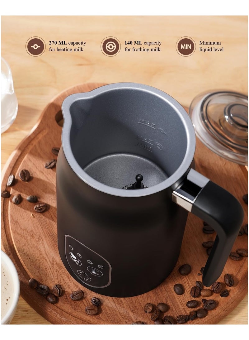 Dxmocos Electric Milk Frother and Steamer – 4-in-1 Hot & Cold Foam Maker with Temperature Control, Auto-Warming, Silent Operation & Two Whisks for Latte, Cappuccino, Hot Chocolate, Macchiato  - Image 3