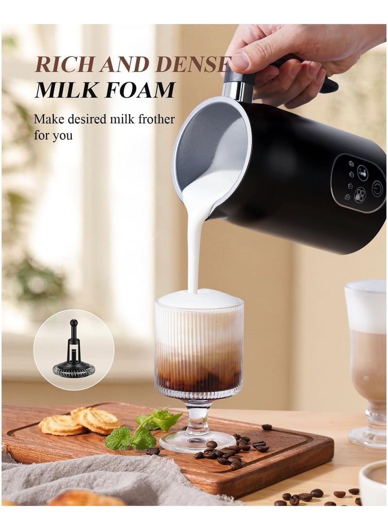 Dxmocos Electric Milk Frother and Steamer – 4-in-1 Hot & Cold Foam Maker with Temperature Control, Auto-Warming, Silent Operation & Two Whisks for Latte, Cappuccino, Hot Chocolate, Macchiato  - Image 5