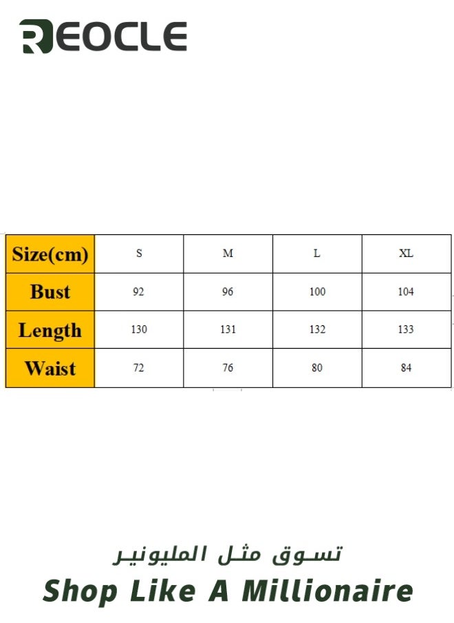 REOCLE Women's Boho Off Shoulder Dress Long Sleeve Prom Dress High Waist Flowy Long Maxi Dress Tulle Ball Gown Princess Formal Evening Gowns  - Image 5