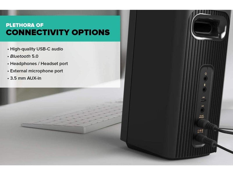 Creative Labs T60 Compact 2.0 Desktop Speaker System, Black - Image 4