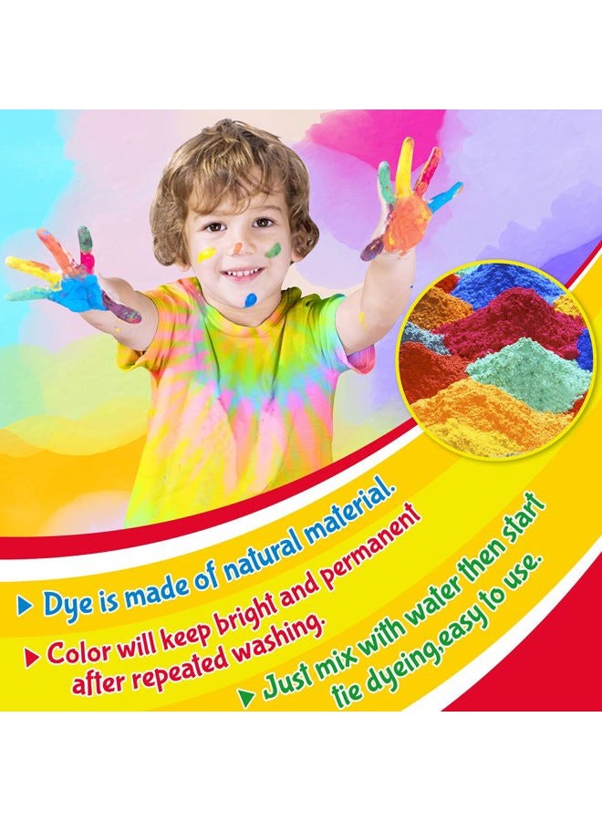 PATIFEED Tie Dye Kit, 35 Colors Fabric Tyedyedye Kit, Non-Toxic Tye Dye Kit for Kids, Adults, Large Groups, Handmade Party - Image 5