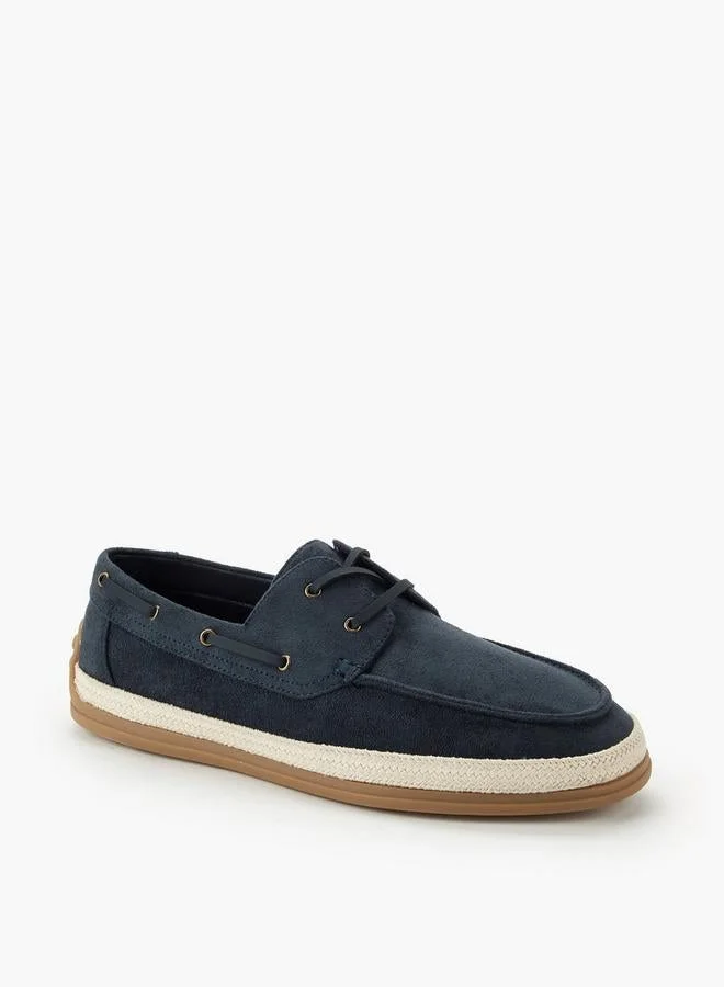 Peppermint Men Lace-Up Espadrille Boat Shoes