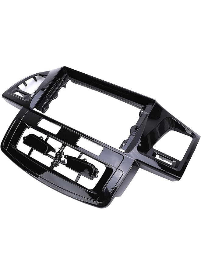 Jiawu Navigation Panel Frame For Hilux 2011 To 2016, 9In Car Radio Fascia Panel, Center Console Navigation Panel Trim Cover, Stereo Audio Bezel Trim, Dashboard Navigation Cover Replace - Image 5
