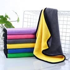 PPS Textiles PPS Pure Cotton Car Cleaning Towels for Vehicle and Household Cleaning Purpose, 15" x 15", Super-Soft, Solid-Colored (6) - Image 1