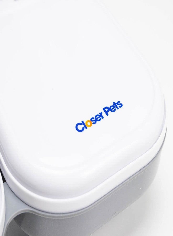 Closer Pets C200 2 Meal Timer-Controlled Automatic Pet Feeder - for Cats and Small Dogs, Wet or Dry Food, Stainless Steel Bowl Inserts and Ice Pack, up to 14 oz Each, White - Image 5