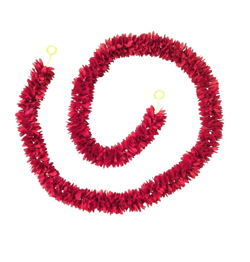 afarza Garland Toran for Door Hanging Entrance Decoration Bandarwal Handmade Festival Wedding Backdrop Haldi Mehndi Home Decor 4 Pieces (RED) - Image 3