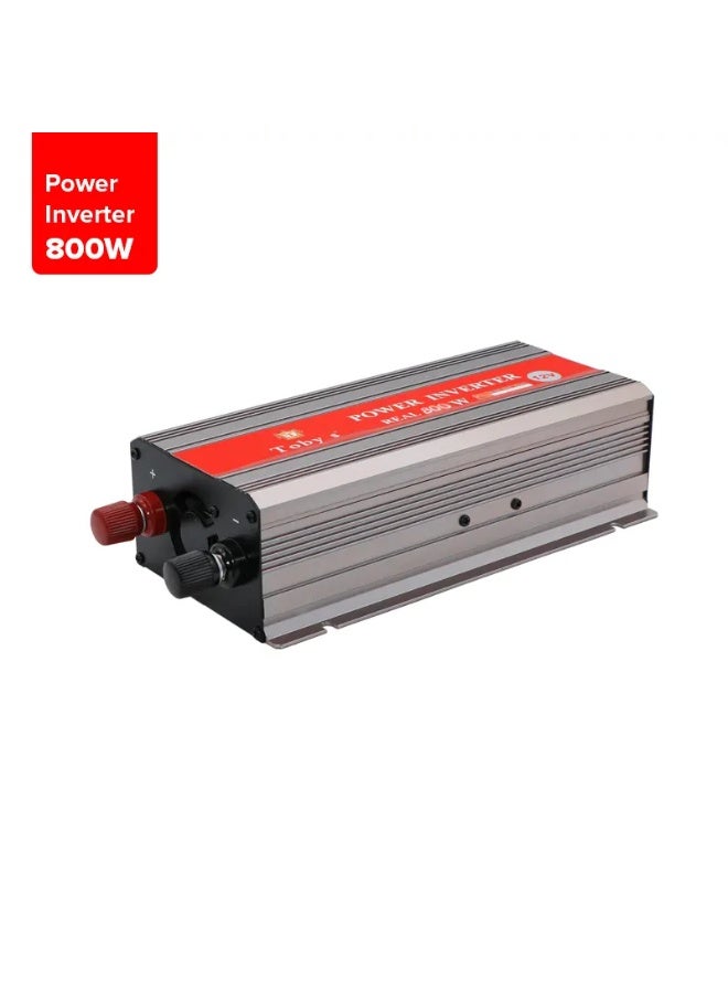 توبيز محول طاقة للسيارة بقوة 800 واط، محول طاقة تيار متردد من 12 فولت إلى 220 فولت، شاشة LED، عاكس موجة جيبية معدلة لأجهزة الكمبيوتر المحمول والكمبيوتر اللوحي والأنظمة الشمسية والتخييم - INVERTER 800 - Image 1