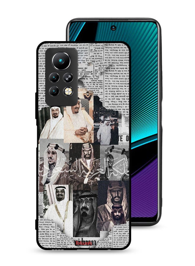 Tolwak Infinix Note 11 Pro Protective Case Cover Saudi Kings In News Paper - Image 1