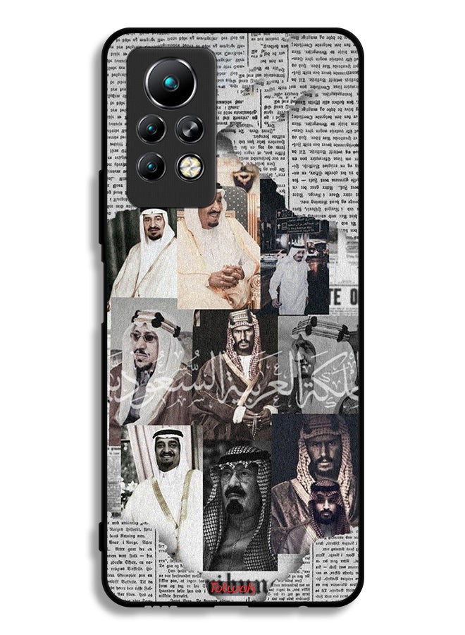 Tolwak Infinix Note 11 Pro Protective Case Cover Saudi Kings In News Paper - Image 2