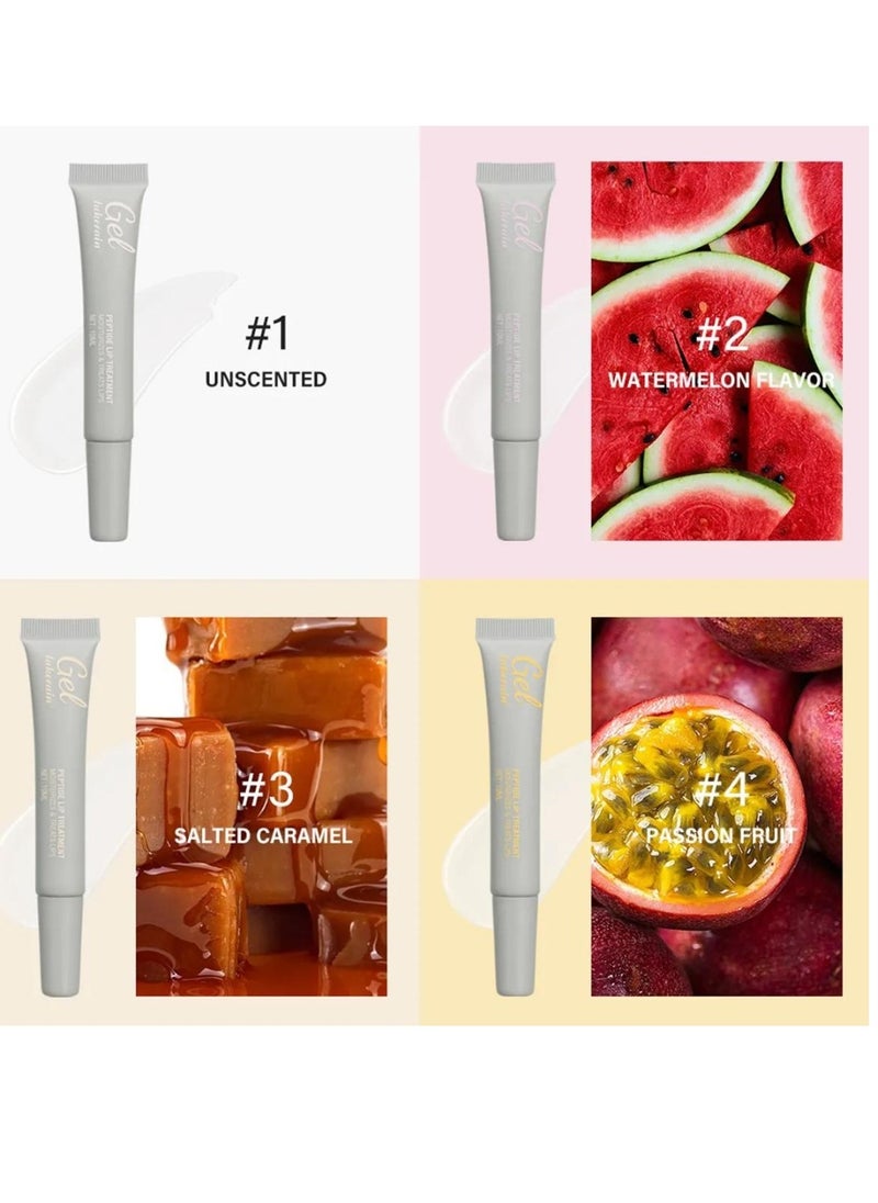 lakerain - Peptide Lip Treatment Gel No.02 Watermelon Moisturizes and Treats Lips Lip Gloss Oil for Plumper and Moisturizer Serum Hydrating Lip Serum for Dry Peeling and Dark Lips Gorgeous Glow 10ml - Image 1