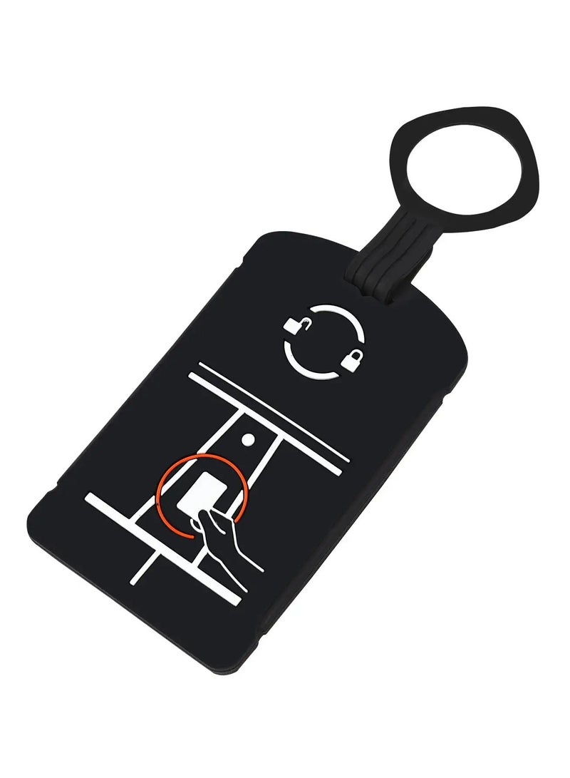 Generic Silicone Key Card Holder for Tesla Model 3 Model Y Convenient and Durable Keychain Accessory  - Image 1