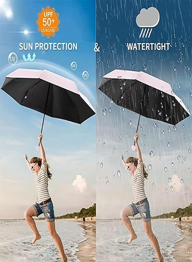 Zorzel Compact Travel Umbrella, Small Pocket Mini Umbrella for Purse Wallet, UV Sun Rain Umbrellas for Backpack, Portable Folding Umbrellas for Women Kids - Image 3