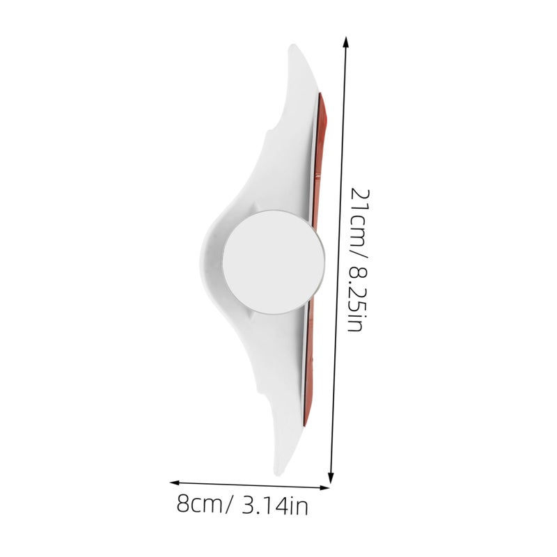 White Car Side Mirror Rain Guard Pair Easy Installation Safe Driving Auxiliary Convex Mirror - Image 4