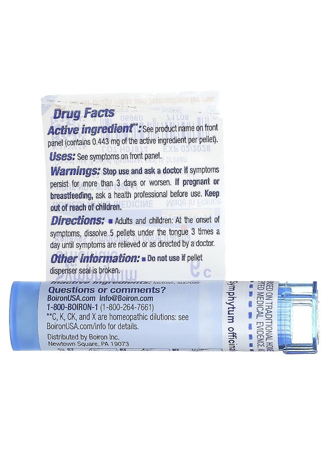 Boiron Boiron, Symphytum Officinale, 6C, Bone Pain Relief, Approx 80 Pellets  - Image 2