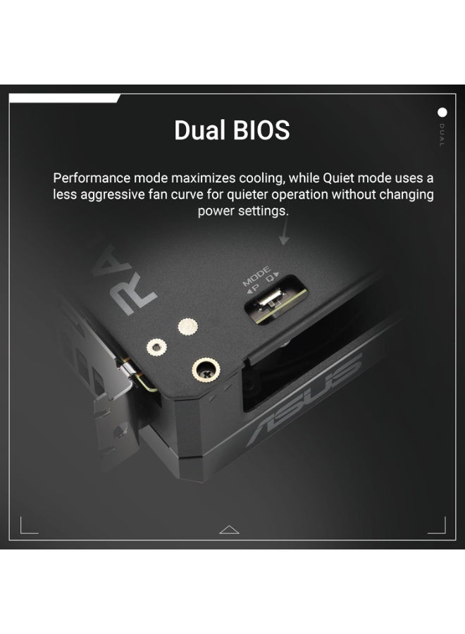 ASUS Dual Radeon™ RX 9060 XT 8GB GDDR6 Graphics Card (PCIe 5.0, HDMI 2.1b, DisplayPort 2.1a, 2.5-Slot Design, Axial-tech Fan Design, 0dB Technology, and More) - Image 5