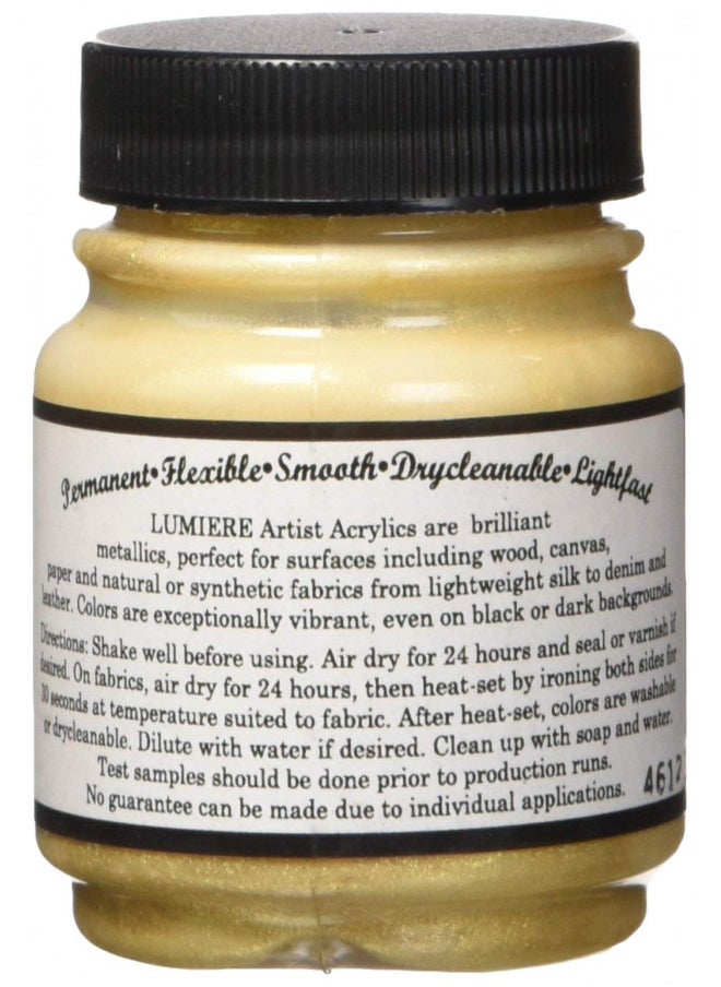 Jacquard Jacquard Products Lumiere Acrylic, 2.25 oz, Brass, 2 Fl Oz  - Image 2