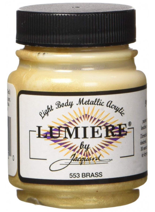 Jacquard Jacquard Products Lumiere Acrylic, 2.25 oz, Brass, 2 Fl Oz  - Image 1