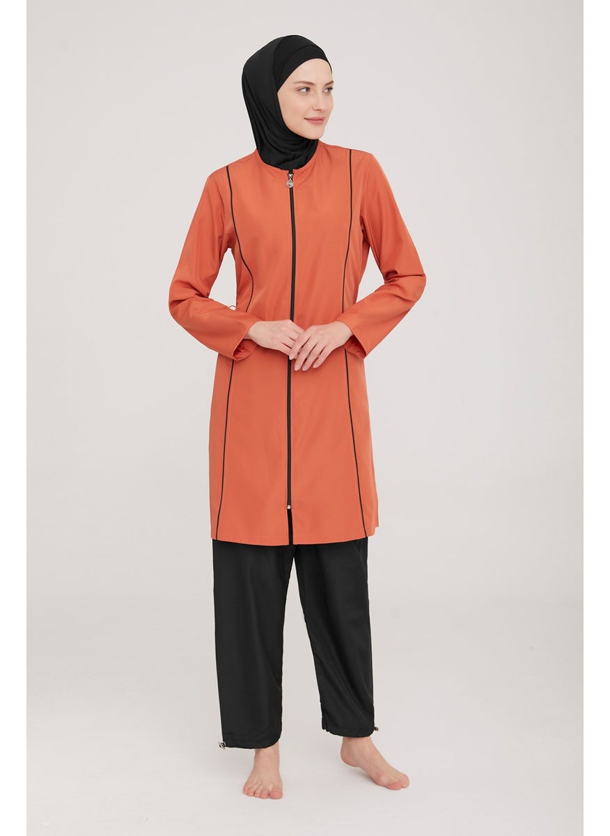 Remsa Mayo Remsa Swimsuit Parachute Full Covered Hijab Swimsuit Beny 9075 Cinnamon Remsa Swimsuit  - Image 1