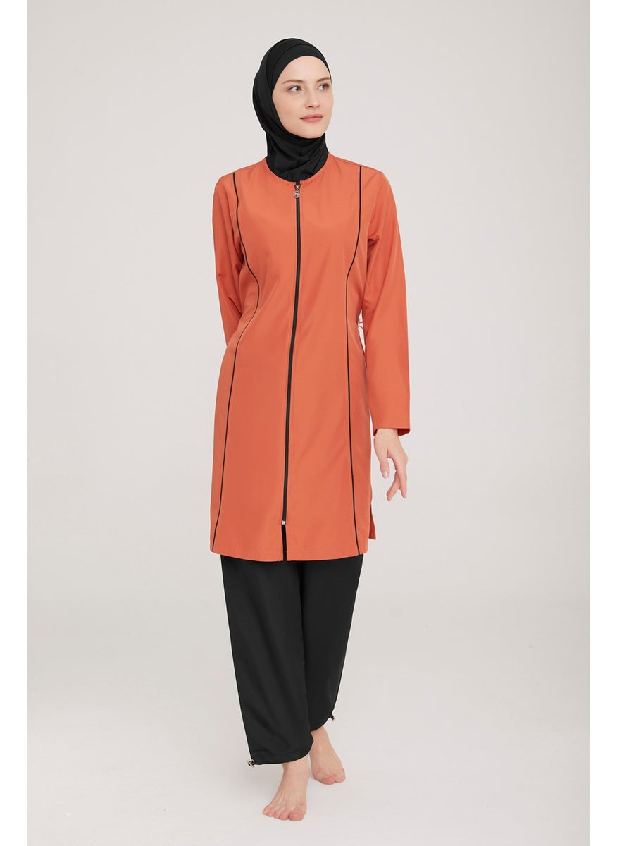 Remsa Mayo Remsa Swimsuit Parachute Full Covered Hijab Swimsuit Beny 9075 Cinnamon Remsa Swimsuit  - Image 2