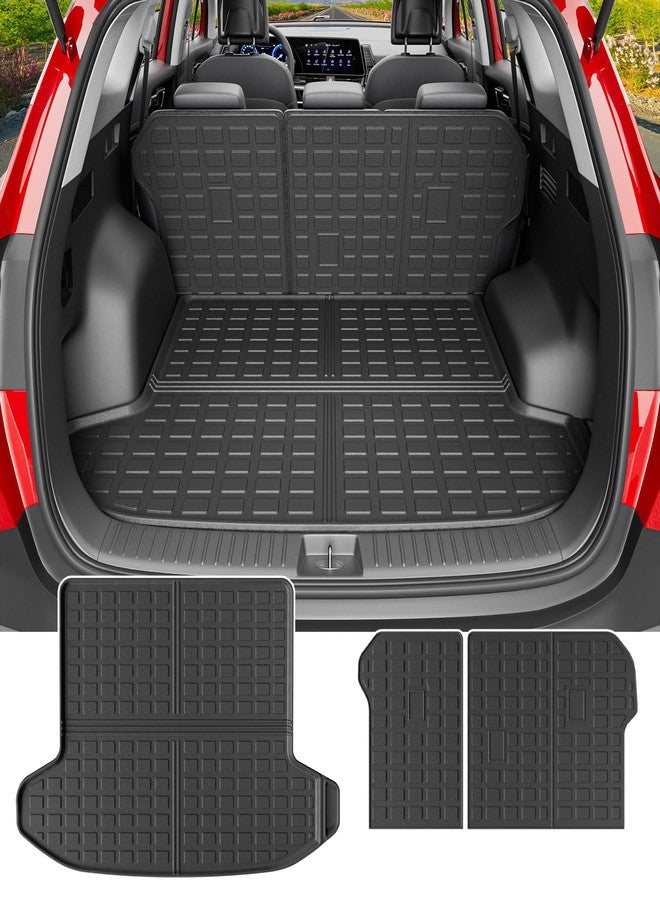 powoq Trunk Mat Compatible with 2023-2024 Kia Sportage Fuel&Hybrid Cargo Liner Backrest Mat Cargo Mat(Not Fit PHEV) Replacement for 2023 2024 Kia Sportage Accessories (Trunk Mat+Backrest Mat) - Image 1