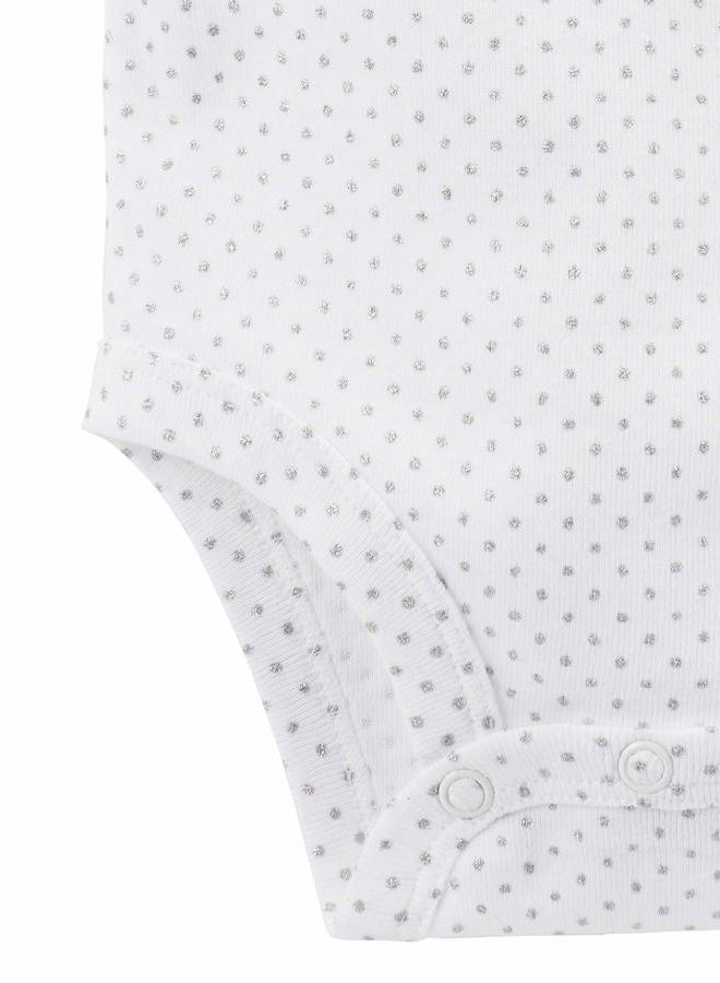 Simple Joys by Carter's Baby Girls' 6-Piece Bodysuits (Short and Long Sleeve) and Pants Set, Multicolor/Bunny/Dots/Text Print, 12 Months - Image 3