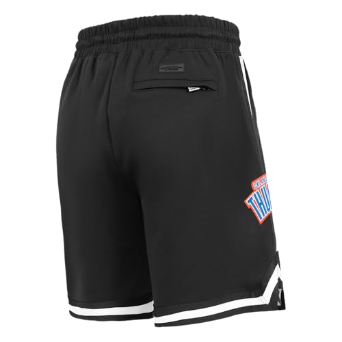 Pro Standard Mens NBA Oklahoma City Thunder Classic Chenille Athletic Short Black - Image 3
