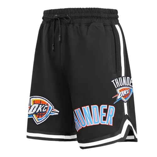 Pro Standard Mens NBA Oklahoma City Thunder Classic Chenille Athletic Short Black - Image 1
