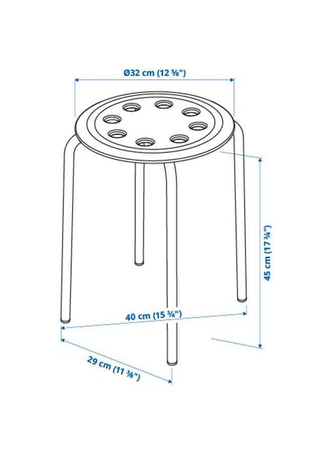 Zaboon - Stool, Black, 45 Cm - Image 1