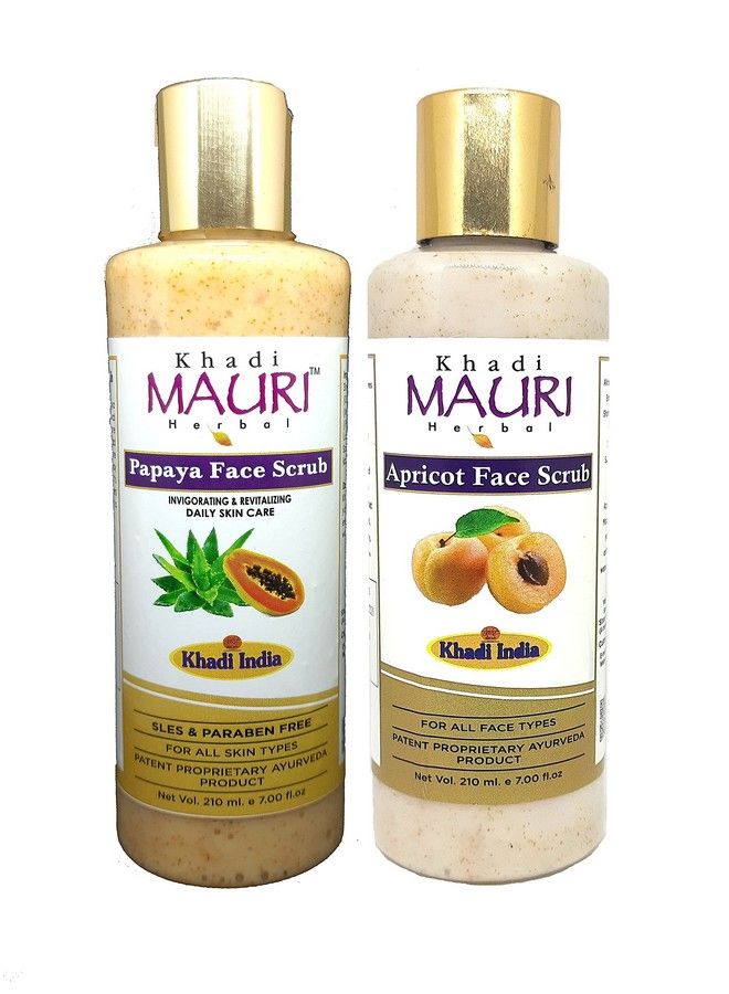 Khadi MAURI عبوة مقشر الوجه بالمشمش والبابايا - 2 مقشر (420 مل) - Image 1