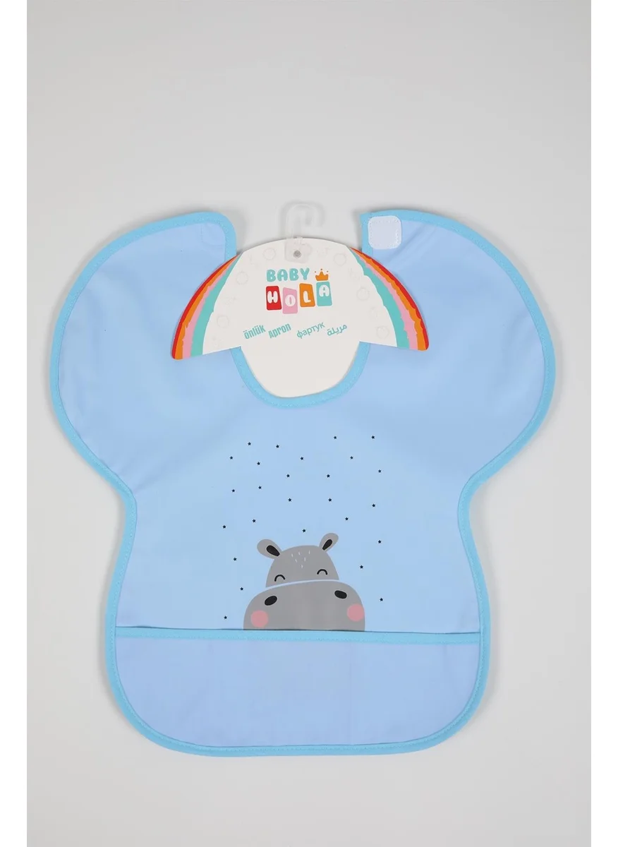Baby Hola 0-6 Years Large Size Waterproof Pocketed Blw Food Bib Activity Apron 1000