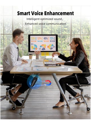 مسجل صوت مغناطيسي 64 جيجا مع تقليل الضوضاء الثلاثي الذكي بتقنية الذكاء الاصطناعي، جهاز تسجيل مستمر لمدة 25 يومًا، مسجل صوت نشط بالصوت، مسجل صوت رقمي للاجتماعات/المقابلات/الفصول الدراسية... - view 3