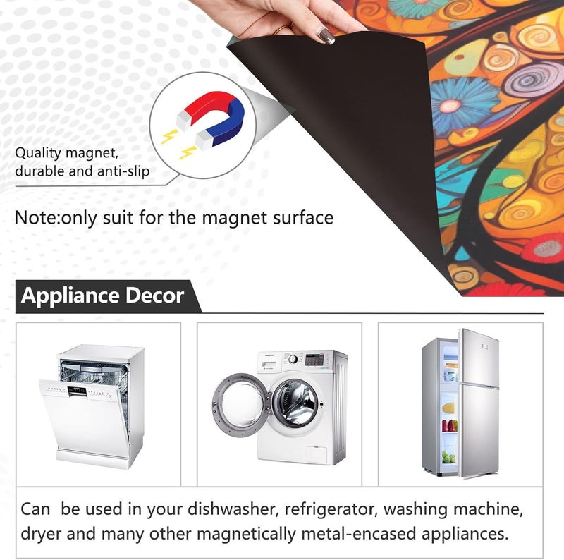 BOENLE Abstract Tree Dishwasher Magnet Cover Sticker Magnetic Refrigerator Panel Front Door Fridge Microwave Decal - Image 2