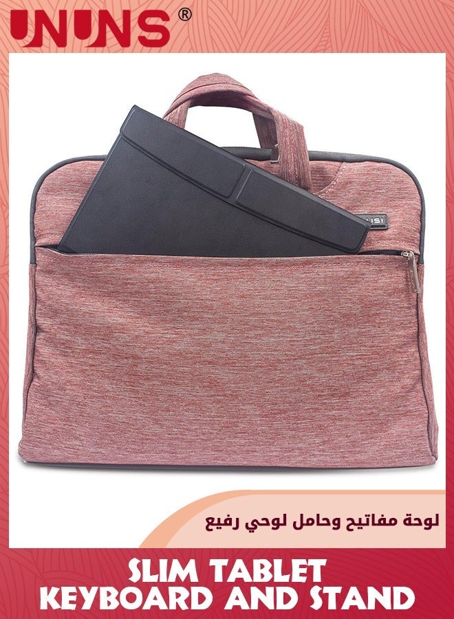 يو إن يو إن أس Universal 7.0 Inch Android Tablet Case With Keyboard,Removable Wireless Bluetooth Keyboard,PU Leather Folio Book Cover And Stand,Slim Portable Keyboard iOS/Android/Windows System - Image 5