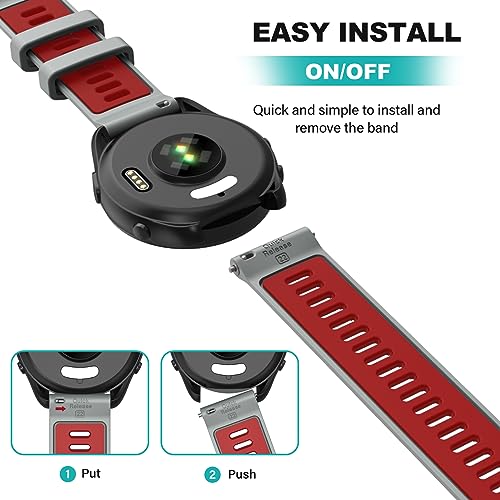 OVERSTEP Compatible with Garmin Forerunner 265 Replacement Band, Quick Release 22mm Watch Bands for Forerunner 255, Vivoactive 4, Venu 2, Venu 3 Smart Watch - Image 5