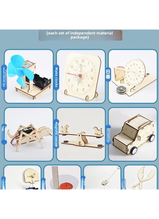 Science Experiment Suit Kindergarten Physics Science And Technology Production Materials Students' Small Inventions Interesting-Specifications:Primary School Science And Technology Experiment Set B