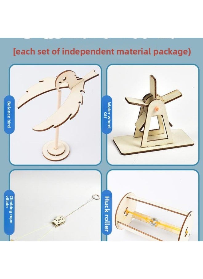 Science Experiment Suit Kindergarten Physics Science And Technology Production Materials Students' Small Inventions Interesting-Specifications:Primary School Science And Technology Experiment Set B