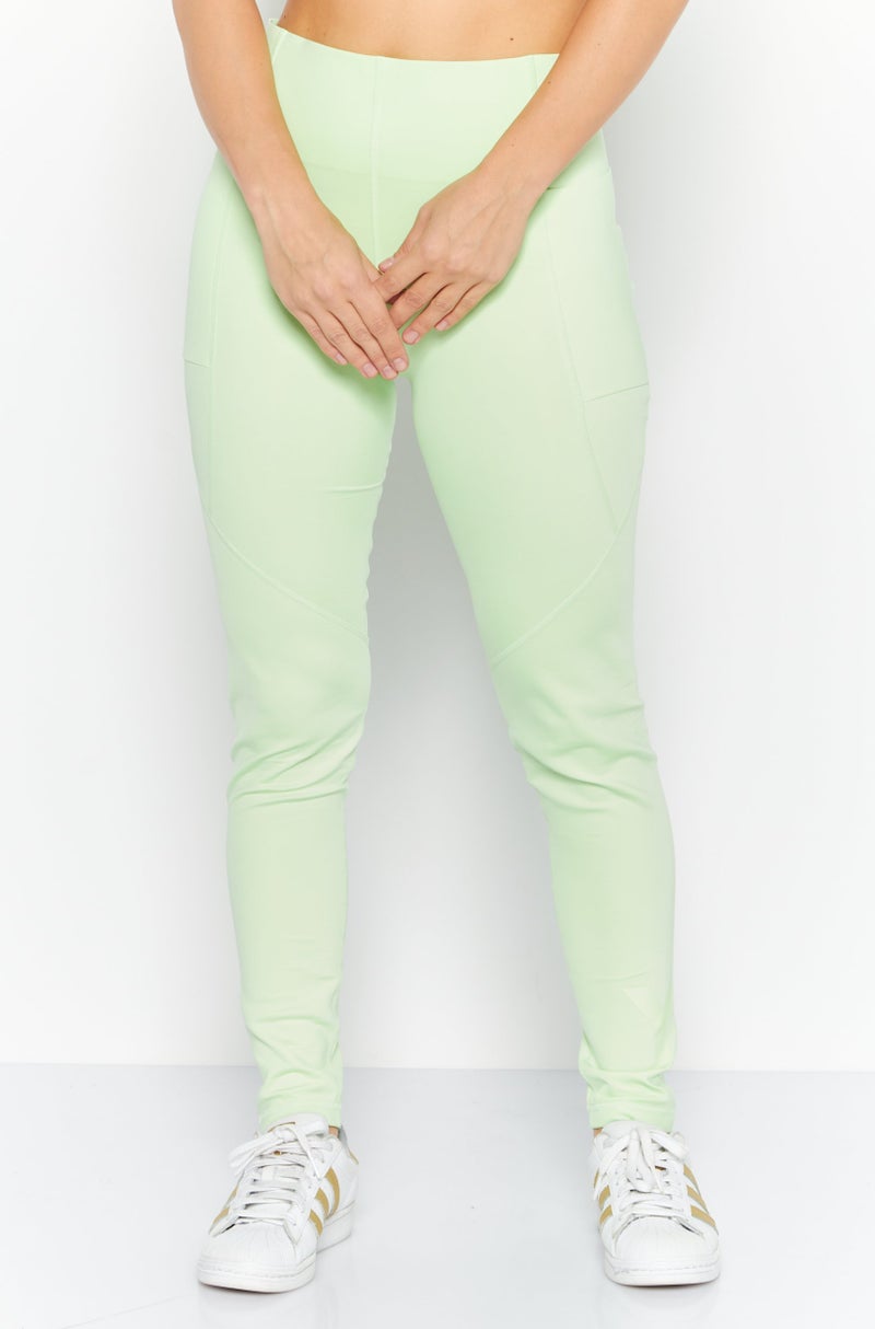 Adidas Adidas Y-3 By Yohji Yamamoto Women Sportswear Fit Training Leggings, Lime Green  - Image 1