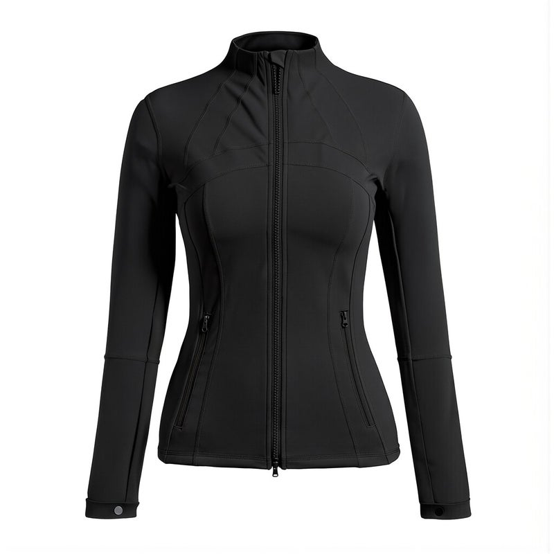 Women Yoga Jacket Black S Custom Curvy Fit For Beginner Enthusiast All Ladies Suitable - Image 1