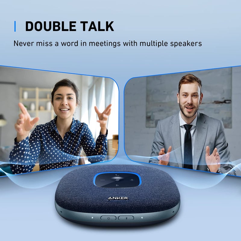 Anker PowerConf S3 Speakerphone with 6 Mics, Enhanced Voice Pickup, 24H Call Time, App Control, Bluetooth 5, USB C, Conference Speaker Compatible with Leading Platforms, Home Office - Image 5