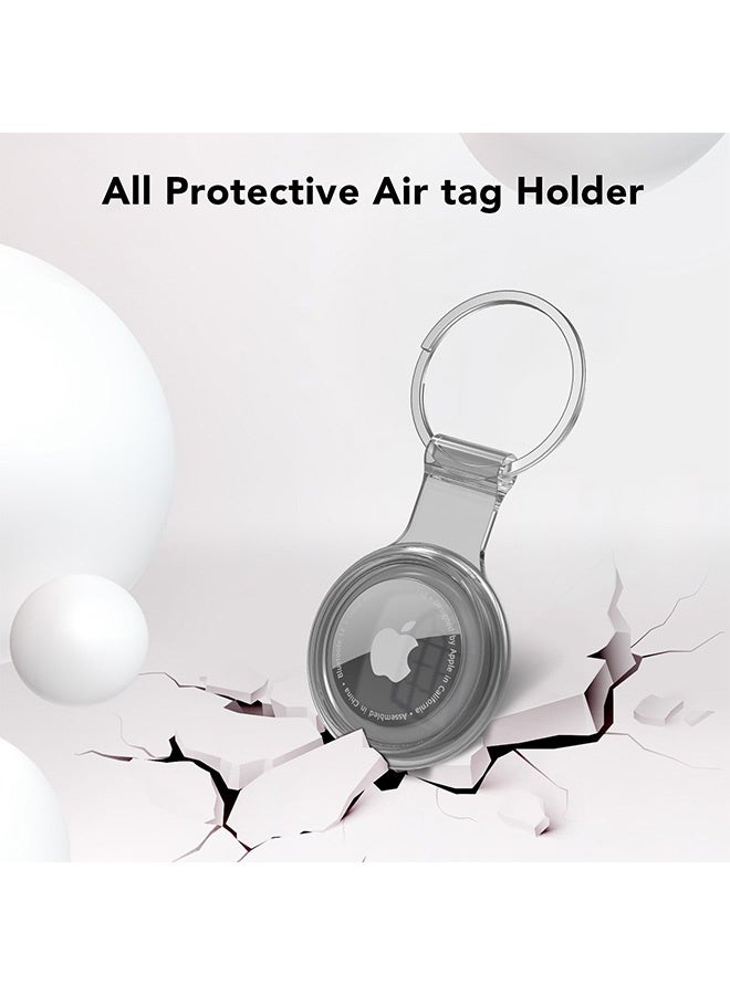 Peachjoy Air Tag Holder for AirTag Case Keychain,Silicone for AirTags Key Chain Ring Cases Cover Tags for Apple  Item Tag Finders for AirTag Accessories Air Tags-4 Pack for Apple AirTag Holder - Image 3