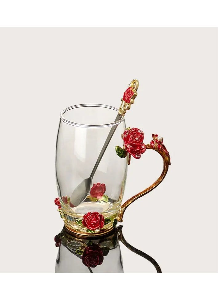Generic - Glass Pitcher With Lid Set Of 4 Glass Water Pitcher Cold Carafe For Ice Tea Water Lemonade Coffee Elegant And Modern  Practical Spout Pitchers For Drinks 1500ml  Big Red - Image 1