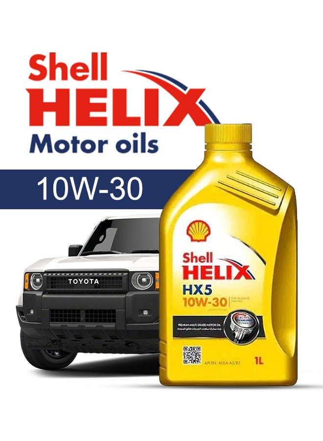 Shell Engine Oil – For TOYOTA Land Cruiser V8 4.5D Diesel 2021 - 2007, 10 Liter,  10w30 Shell - With Engine Oil Filter - 2007 2008 2009 2010 2011 2012 2013 2014 2015 2016 2017 2018 2019 2020 2021