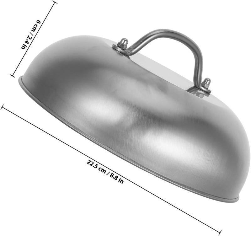 Carefully selected material jojofuny 2pcs 9-inch Stainless Steel Universal Pan Lid round Dome Replacement Pot Cover Thickened Basting Lid for Griddle Cooking and Grilling Global light sturdy raw material Cost effective fine quality Practical experience crafted Light & sturdy Anti topple design Wide range expanded design All user affordable trusted quality Modern versatile shape Field tested quality All budget friendly options Consistent single item quality Simple upgraded construction Market need oriented construction Cross-location transit friendly build Local trackable shipment Affordable fast purchase options Regional central warehouse stock All environment compatible Size-sorted warehouse storage Diverse operating method fit Classic practical design Trendy budget practical design Certified local stock Daily life matching design - Image 2