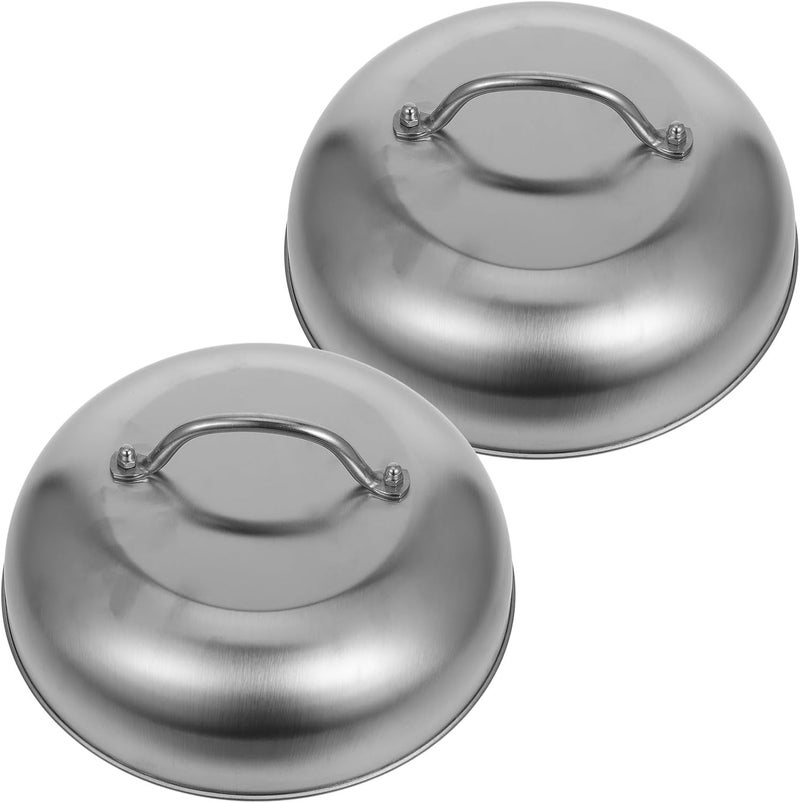 Carefully selected material jojofuny 2pcs 9-inch Stainless Steel Universal Pan Lid round Dome Replacement Pot Cover Thickened Basting Lid for Griddle Cooking and Grilling Global light sturdy raw material Cost effective fine quality Practical experience crafted Light & sturdy Anti topple design Wide range expanded design All user affordable trusted quality Modern versatile shape Field tested quality All budget friendly options Consistent single item quality Simple upgraded construction Market need oriented construction Cross-location transit friendly build Local trackable shipment Affordable fast purchase options Regional central warehouse stock All environment compatible Size-sorted warehouse storage Diverse operating method fit Classic practical design Trendy budget practical design Certified local stock Daily life matching design - Image 1