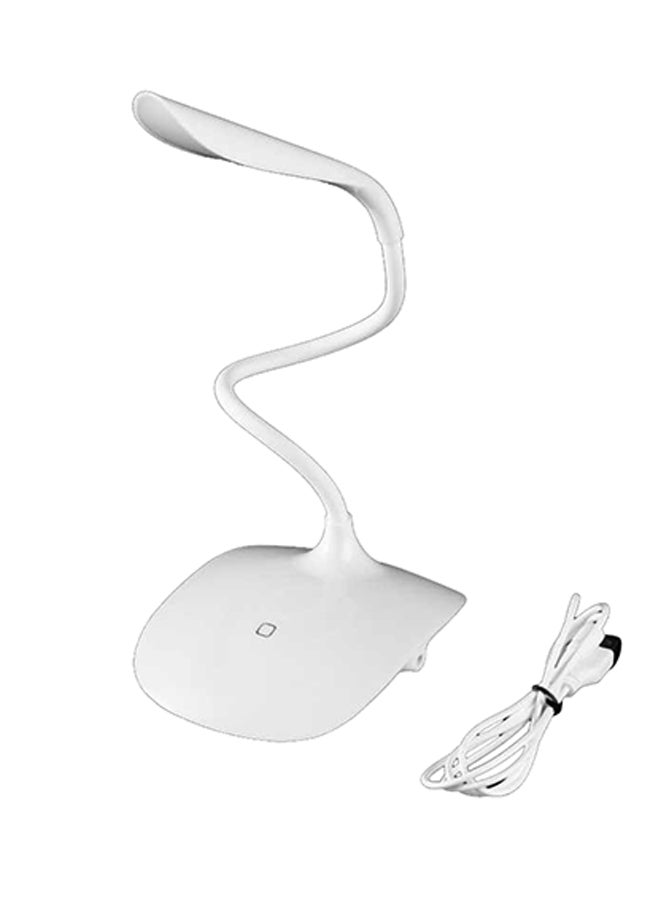 OUTAD Rechargeable Touch Sensor LED Reading Table Lamp White - Image 2