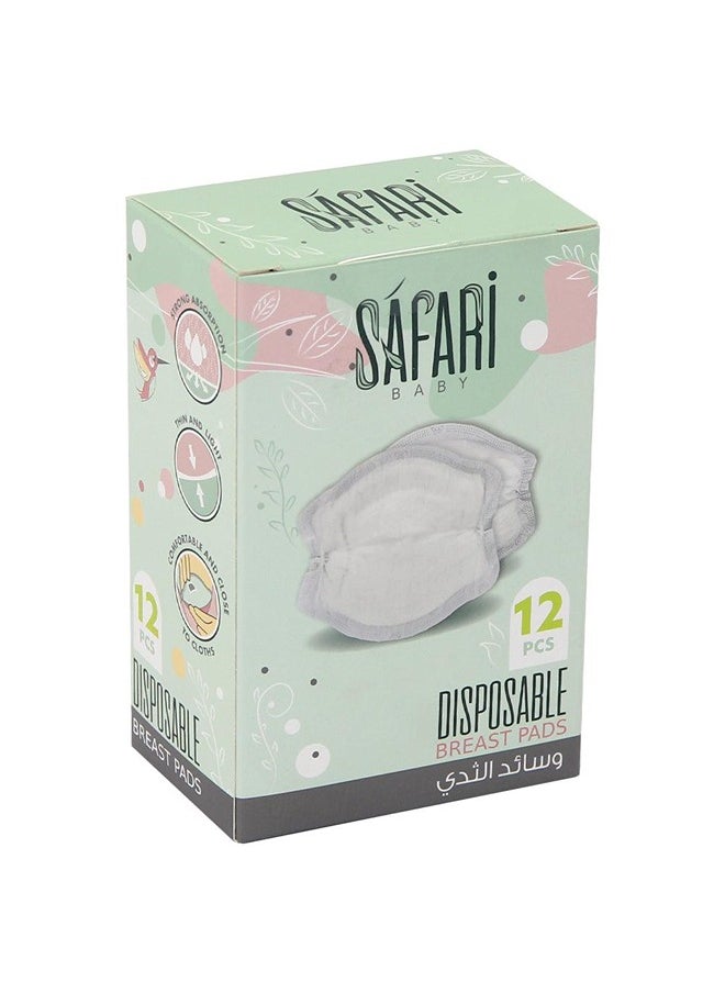 safari baby - Safari Baby Disposable Breast Pads 12 PCS - Image 1