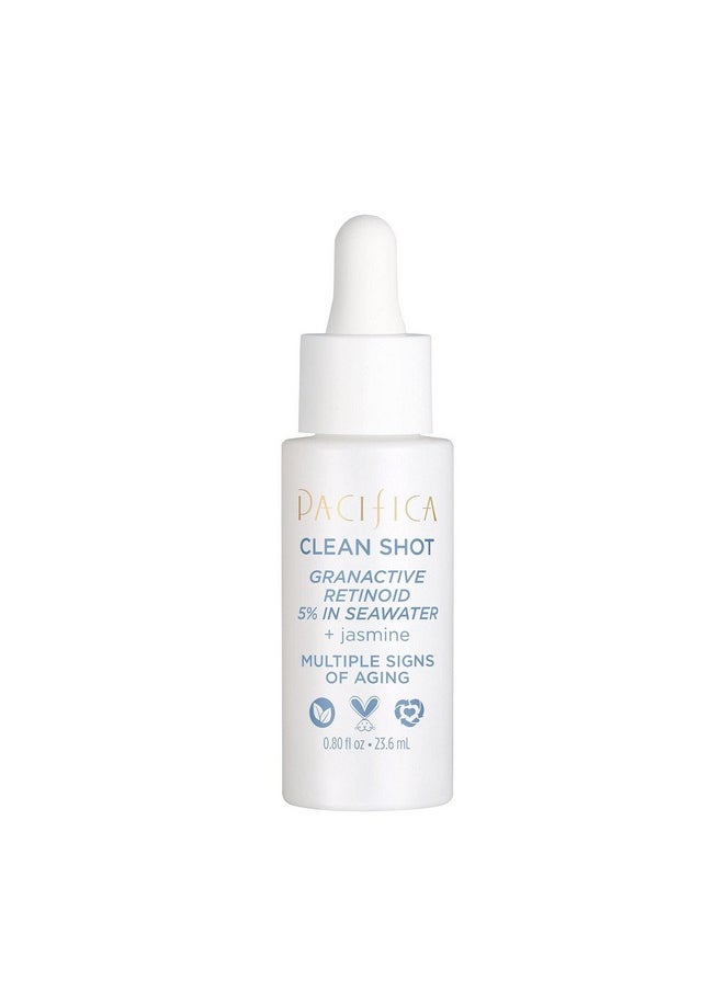 Pacifica Um By Pacifica - Clean Shot Granactive Retinoid 5% Solution - Anti-Aging Facial Serum With Advanced Retinoid Complex For Fine Lines & Smoother Texture, Vegan & Cruelty-Free, 0.8 Oz  - Image 1